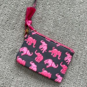 Pink elephant simply southern wallet